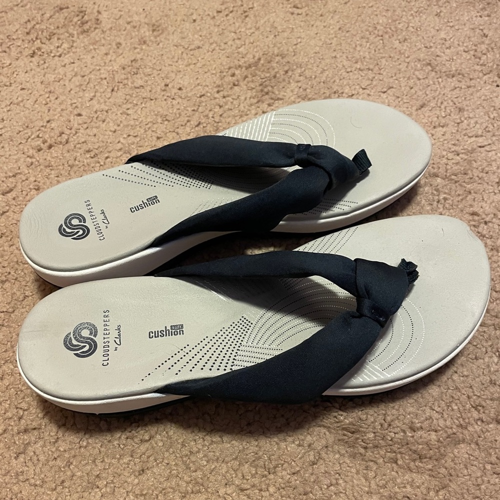 Blue cloudsteppers by Clarks